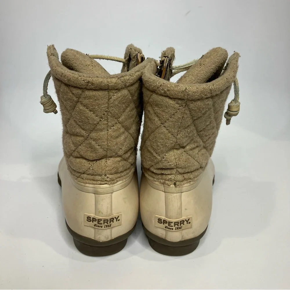 Sperry Syren gulf wool quilted tan size‎ 8